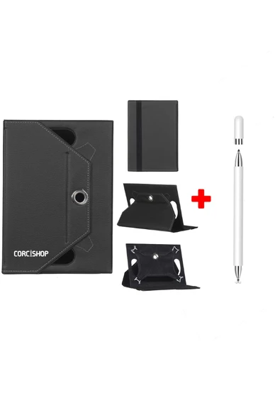 corcishop Redline Space M10 Pro 10.1 İnç Uyumlu Kılıf Universal Standlı + Dokunmatik Tablet Kalem Stylus ürün görseli 1