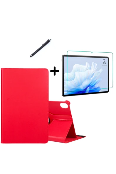 corcishop Huawei MatePad Se 11' 2024 Uyumlu 360° Dönebilen Standlı Tablet Kılıfı Ekran Koruyucu ve Kalem Seti ürün görseli 1
