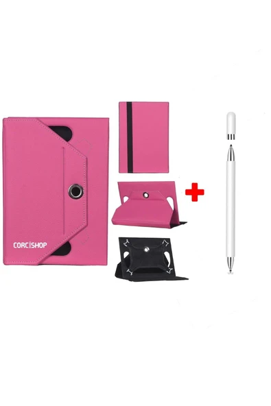 corcishop TCL NXTPAPER 10S Uyumlu Kılıf Universal Standlı + Dokunmatik Tablet Kalem Stylus ürün görseli 1