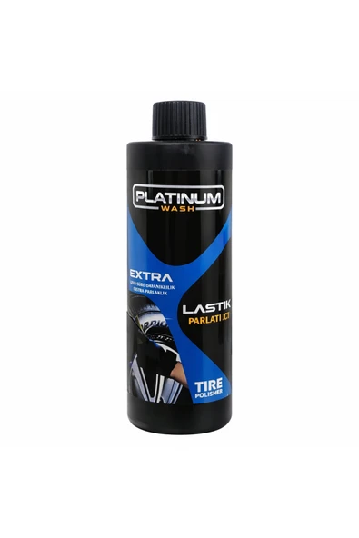 PLATINUM WASH ENDÜSTRİYEL TEMİZLİK ÜRÜNLERİ PLATINUM WASH LASTİK PARLATICI 500ML(SÜNGER HEDİYELİ) ürün görseli 1