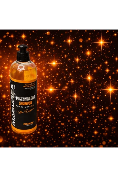 MAGUREX POLISHED CAR SHAMPOO ULTRA BRİGHTNESS PREMIUM GOLD 400ML(YIKAMA ELDİVENİ HEDİYELİ) ürün görseli 1