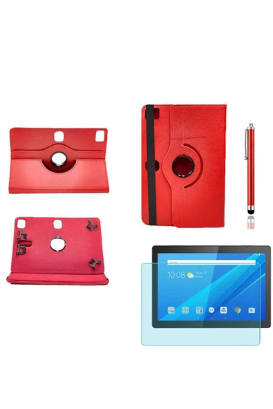corcishop Tcl Nxtpaper 10s 10.1 Kılıf Dönerli Unıversal Standlı Kılıf Ekran Koruyucu + Kalem ürün görseli 1