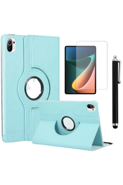 corcishop Xiaomi Mi Pad 5 Standlı Deri Tablet Kılıfı + Ekran Koruyucu + Kalem ürün görseli 1