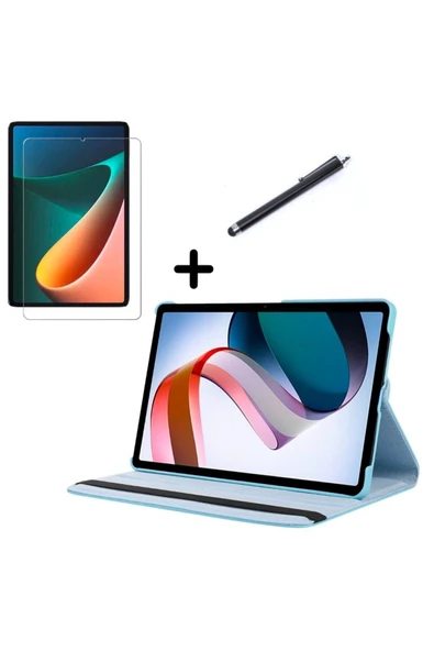 corcishop Xiaomi Redmi Pad 10,61 inç ile Uyumlu Tablet Kılıfı Ekran Koruyucu ve Kalem Seti ürün görseli 1