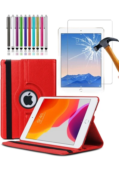 corcishop Ipad Mini 3 Kılıf A1599 A1600 360° Dönerli Tablet Kılıfı 3lü Set ürün görseli 1