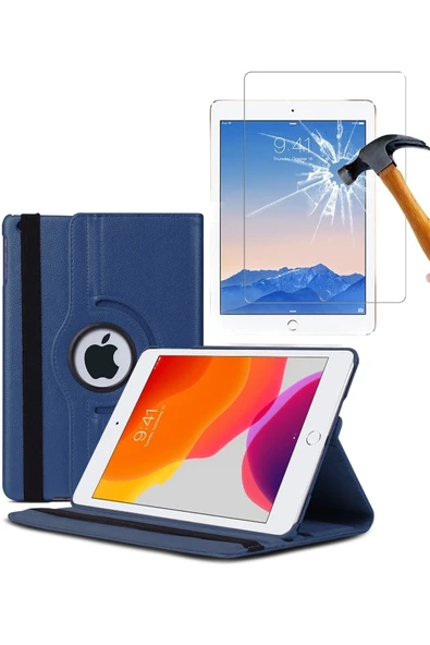 corcishop Ipad 7 Nesil 10.2 A2197 A2200 A2198 360° Dönerli Tablet Kılıfı + Ekran Koruyucu ürün görseli 1