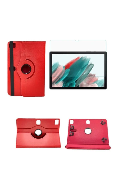 corcishop Vestel V Tab 7025 360°dönerli Unıversal Tablet Kılıfı + Ekran Koruyucu ürün görseli 1