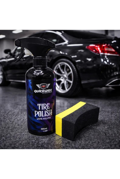 quickwax LASTİK PARLATICI(TIRE POLISH) VE ÖZEL LASTİK PARLATMA SÜNGERİ ürün görseli 1