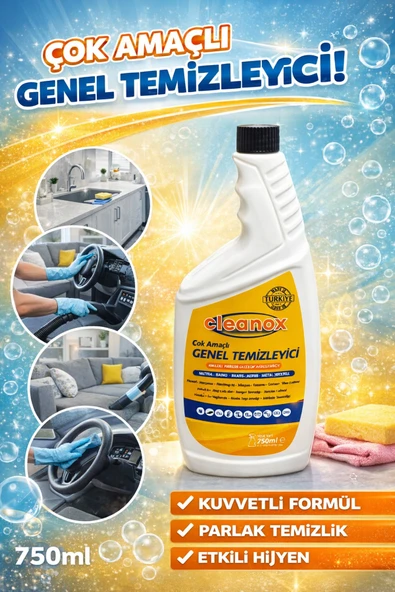 cleanox ÇOK AMAÇLI GENEL TEMİZLEYİCİ 750ML ürün görseli 1