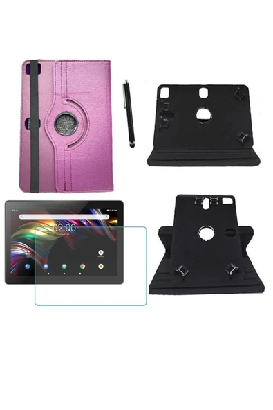corcishop Vestel V Tab Z2 Lte 64 Gb 10.1 Universal Kancalı Tablet Kılıfı + Nano Ekran Koruyucu + Kalem ürün görseli 1