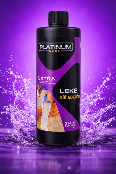 PLATINUM WASH ENDÜSTRİYEL TEMİZLİK ÜRÜNLERİ PLATINUM WASH LEKE VE KİR SÖKÜCÜ 500ML (MİKROFİBER ZOR KİR BEZİ HEDİYE) ürün görseli 1
