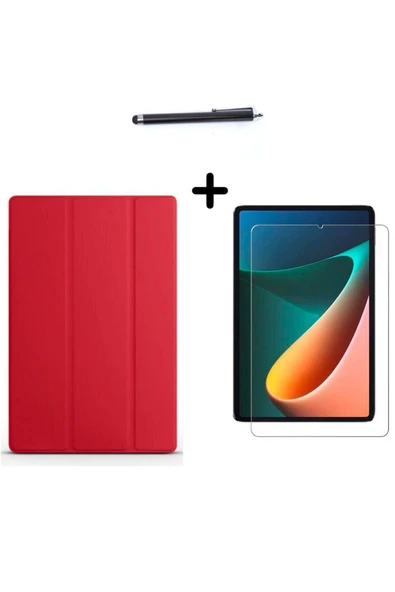 corcishop Xiaomi Redmi Pad 10,61 inç Uyumlu Uyku Modlu Smart Tablet Kılıfı Ekran Koruyucu ve Kalem Seti ürün görseli 1