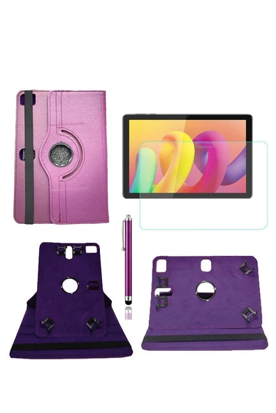 corcishop Tab 10l 10.1" Uyumlu Kılıf 360° Dönerli Unıversal Standlı Kılıf + Nano Ekran Koruyucu + Kalem ürün görseli 1