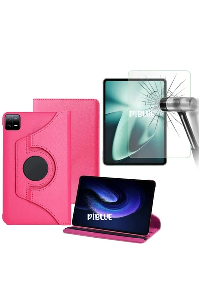 corcishop Xiaomi Pad 6 / 6 Pro 11 İnç Modeli İle Uyumlu 360° Dönerli Tablet Kılıfı + Ekran Koruyucu ürün görseli 1