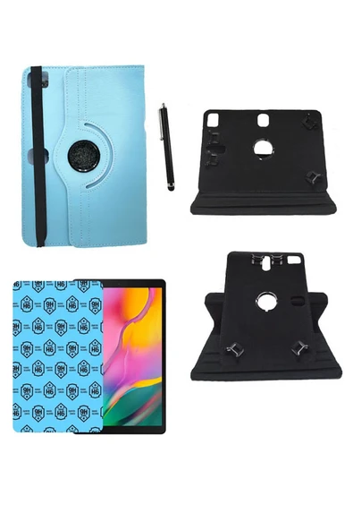 corcishop Vorcom Sx Pro Universal Kancalı Tablet Kılıfı + Nano Ekran Koruyucu + Kalem ürün görseli 1