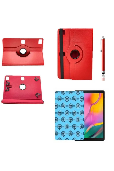 corcishop Casper L8 Uyumlu Kılıf 360° Dönerli Unıversal Standlı Kılıf + Nano Ekran Koruyucu + Kalem ürün görseli 1