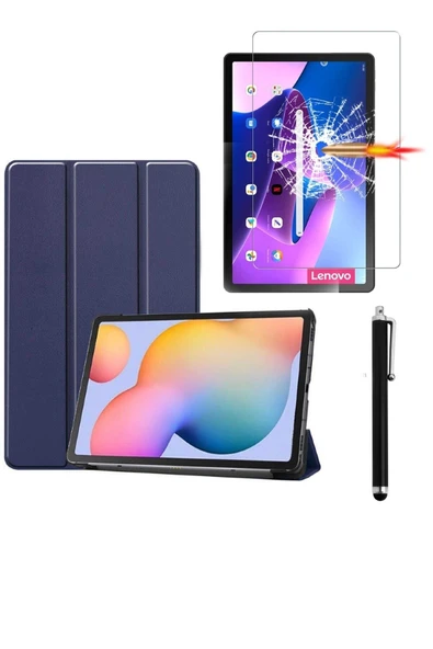 corcishop Lenovo Tab M10 Plus Tb125fu 10.61 (3.nesil ) Zaaj0353tr Smart Cover Kılıf + Ekran Koruyucu + Kalem ürün görseli 1