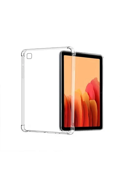 corcishop Samsung Galaxy Tab A S Pen 2019 8" P200 Köşe Korumalı Şeffaf Silikon Tablet Kılıfı ürün görseli 1