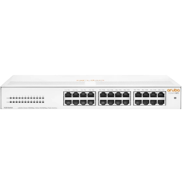 HP Aruba Instant On, R8R49A, 1430-24G, 24Port, GigaBit, Yönetilemez, Rack Mount Switch ürün görseli 1