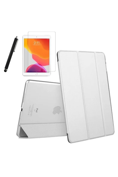 corcishop Ipad 10.2 7.nesil Uyumlu Smart Akıllı Kapak Tablet Kılıfı + Ekran Koruyucu + Dokunmatik Kalem ürün görseli 1
