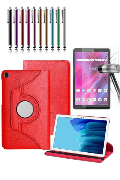 corcishop Samsung Galaxy Tab A7 Lite Sm-t225 8.7 Inç 360° Dönerli Tablet Kılıfı 3lü Set ürün görseli 1