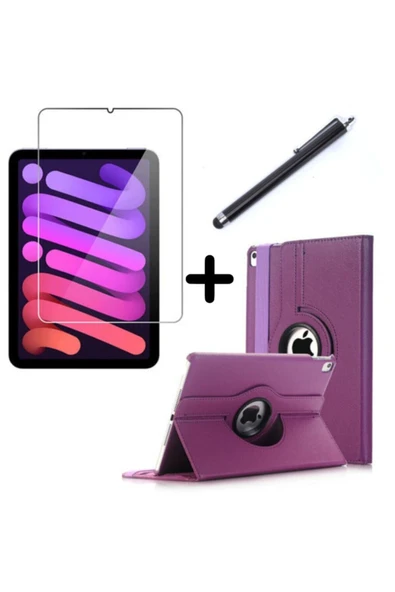corcishop Apple Ipad Mini 7 2024 /mini 6 Uyumlu 8.3" Dönebilen Tablet Kılıfı Ekran Koruyucu Kalem Seti ürün görseli 1