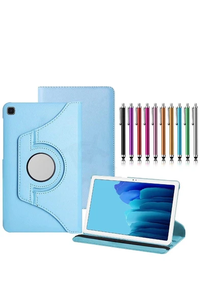 corcishop Samsung Galaxy Tab S6 Lite 10.4 Sm-p617 Uyumlu 360° Dönerli Tablet Kılıfı + Kalem ürün görseli 1
