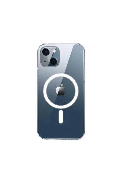 corcishop Apple Iphone 13 Uyumlu Kılıf Tacsafe Wireless Şarj Uyumlu Şeffaf Kapak Kablosuz Şarj Uyumlu ürün görseli 1