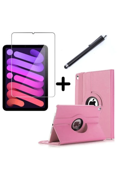 corcishop Ipad Mini 7 2024 /mini 6 8.3" Uyumlu Dönebilen Tablet Kılıfı Ekran Koruyucu Kalem Seti ürün görseli 1