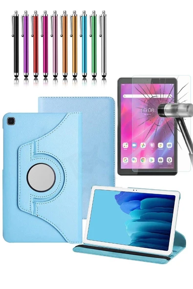 corcishop Samsung Galaxy Tab S6 Lite 10.4 Sm-p615 360° Dönerli Tablet Kılıfı 3lü Set ürün görseli 1