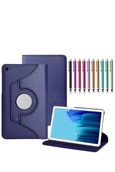 corcishop Samsung Galaxy Tab A (2019) Sm-t297 Uyumlu 360° Dönerli Tablet Kılıfı + Kalem ürün görseli 1