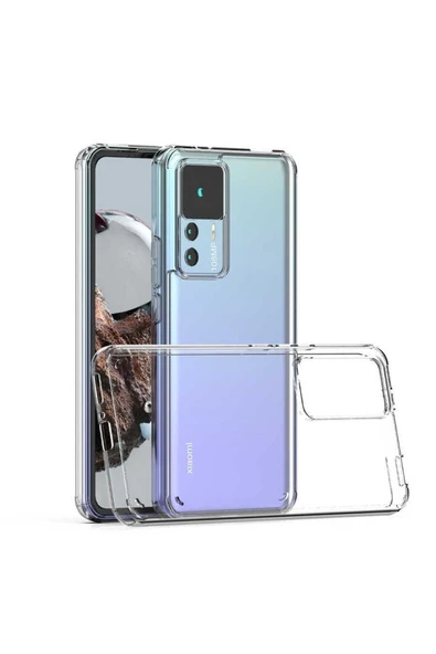 corcishop Xiaomi Mi 12t Kılıf Şeffaf Sert Silikon Kapak Coss ürün görseli 1