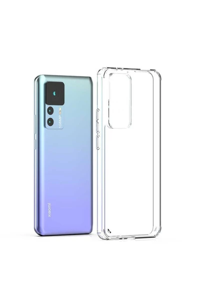 corcishop Xiaomi Mi 12t Pro Kılıf Şeffaf Sert Silikon Kapak Coss ürün görseli 1