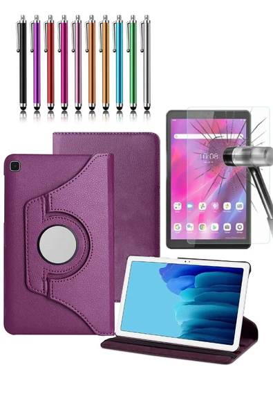corcishop Samsung Galaxy Tab A7 10.4 Sm-t507 360° Dönerli Tablet Kılıfı 3lü Set ürün görseli 1