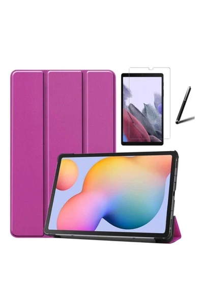 corcishop Samsung Galaxy Tab A7 Lite Sm-t220 Uyumlu Akıllı Tablet Kılıfı Ekran Koruyucu Dokunmatik Kalem ürün görseli 1