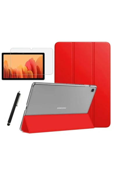 corcishop Samsung Galaxy Tab A7 Lite T225 Smart Kapak Tablet Kılıfı + Ekran Koruyucu + Kalem ürün görseli 1