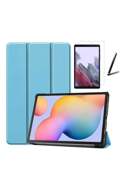 corcishop Samsung Galaxy Tab A7 Lite Sm-t220 Uyumlu Akıllı Tablet Kılıfı Ekran Koruyucu Dokunmatik Kalem ürün görseli 1