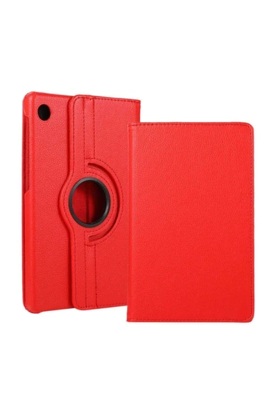 corcishop Huawei Uyumlu Matepad T8 Kılıf 360°dönebilen Deri Leather New Style Cover Case(kırmızı) ürün görseli 1
