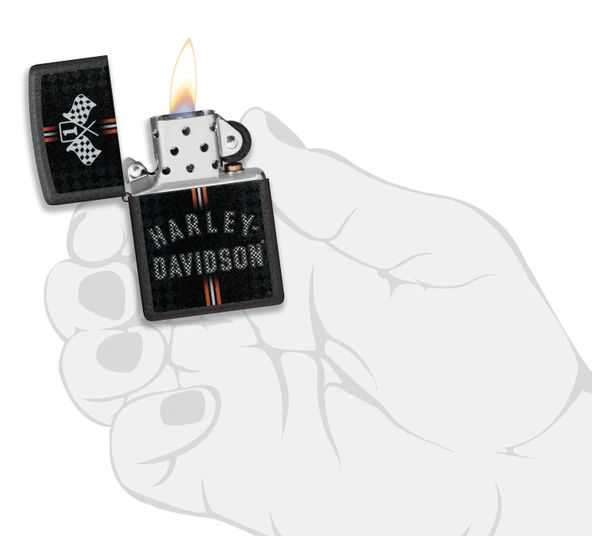 Zippo Harley Davidson First Place Dizayn Çakmak - Resim 4