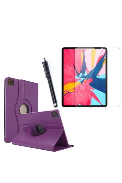 corcishop Apple Ipad Pro 11 2021 Uyumlu (a2228,a2068,a2230) Dönen Tablet Kılıfı Ekran Koruyucu Kalem Seti ürün görseli 1