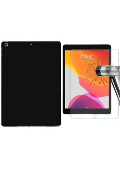 corcishop Apple Ipad 7. Nesil 8. Nesil Ve 9. Nesil 10.2 Inç Silikon Tablet Kılıfı + Nano Ekran Koruyucu ürün görseli 1