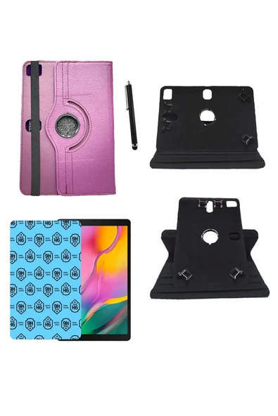 corcishop Hometech Alfa 10bs 10.1 Universal Kancalı Tablet Kılıfı + Nano Ekran Koruyucu + Kalem ürün görseli 1