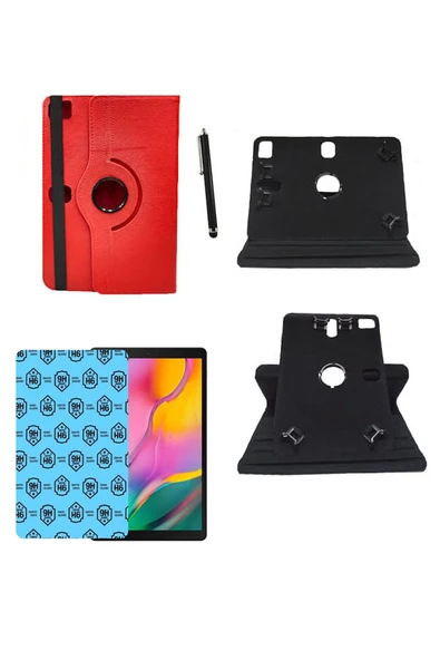 corcishop Fluo Live 4g Universal Kancalı Tablet Kılıfı + Nano Ekran Koruyucu + Kalem ürün görseli 1