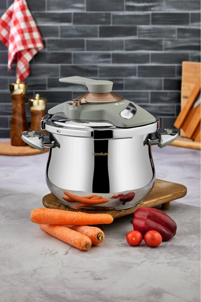 Cooker 7 Lt. Lüks Klipso Kapak Düdüklü Tencere ürün görseli 1