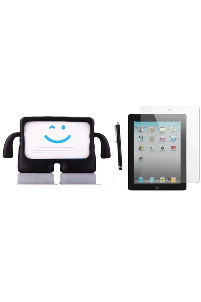 corcishop Apple Ipad 2.nesil A1395 A1396 A1397 Kılıf Karakter Ibuy Silikon Kılıf + Ekran Koruyucu ürün görseli 1