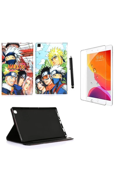 corcishop Ipad 9.7" Air A1474 / A1475 / A1476 Kılıf Kabartma Resimli Kılıf + Ekran Koruyucu + Kalem Uyumlu ürün görseli 1