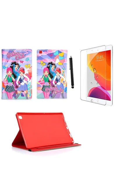corcishop Ipad Mini 4 Kılıf A1538 A1550  Uyumlu  Kılıf Kabartma Resimli Kılıf + Ekran Koruyucu + Kalem ürün görseli 1
