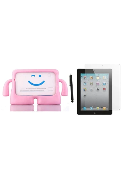 corcishop Apple Ipad 3.nesil A1416 A1430 A1403 Kılıf Karakter Ibuy Silikon Kılıf + Ekran Koruyucu ürün görseli 1