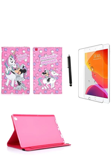 corcishop Apple Ipad 9.7" Air A1474 / A1475 / A1476 Kılıf Kabartma Resimli Kılıf + Ekran Koruyucu + Kalem ürün görseli 1