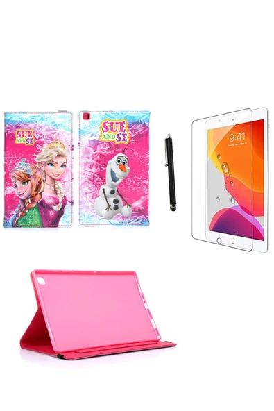 corcishop Uyumlu Ipad Mini 3 Kılıf A1599 A1600 Kılıf Kabartma Resimli Kılıf + Ekran Koruyucu + Kalem ürün görseli 1